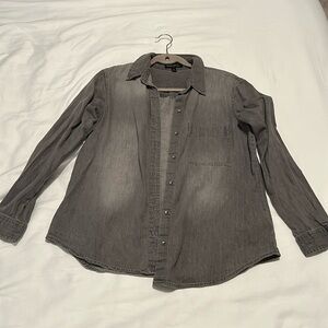 Banana Republic Jean Gray Button Down Shirt